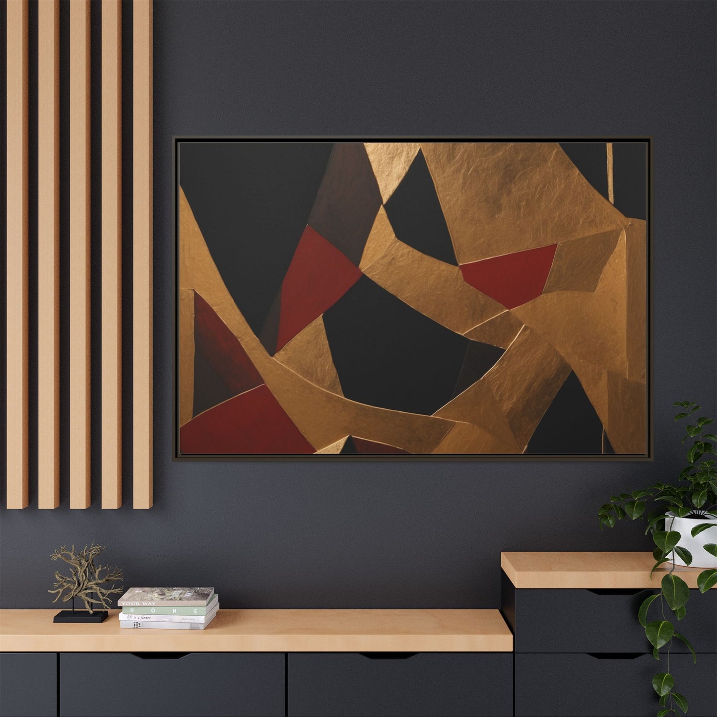 Matte Canvas, Framed (Multi-color)