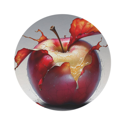 Artistic Apple Burst Round Rug - Stylish Home Decor