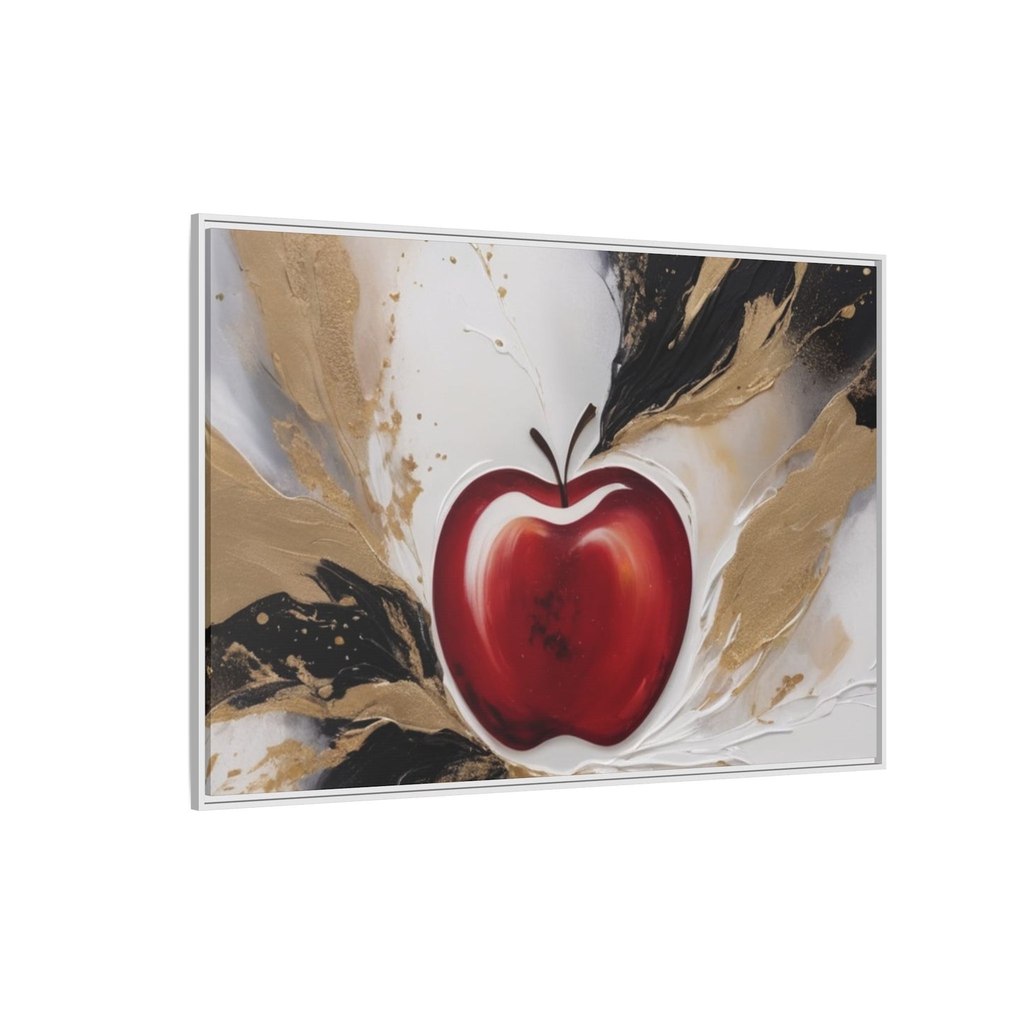 Elegant Apple Canvas Art Print - Framed Wall Decor