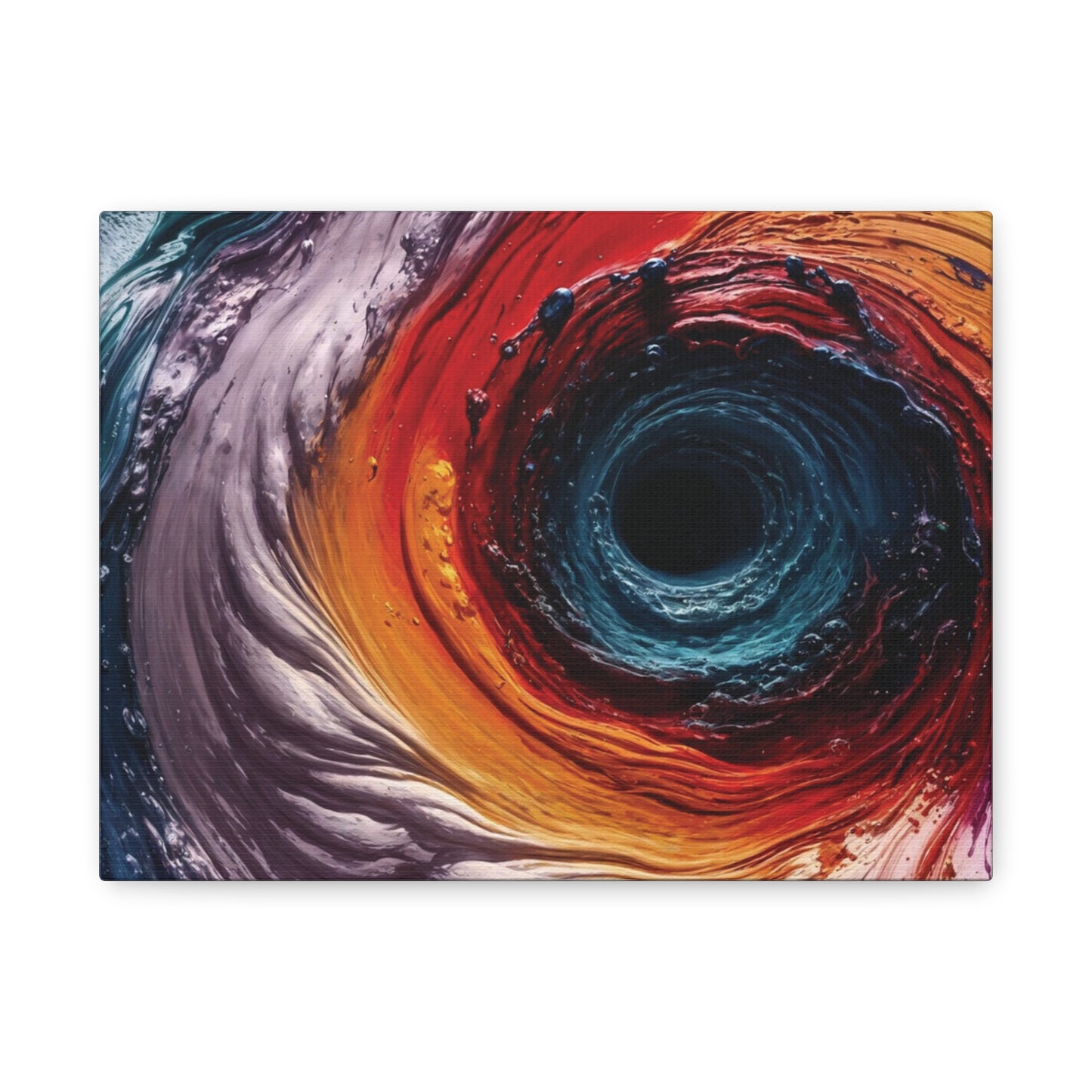 Vibrant Abstract Wall Art Canvas - Swirling Colors