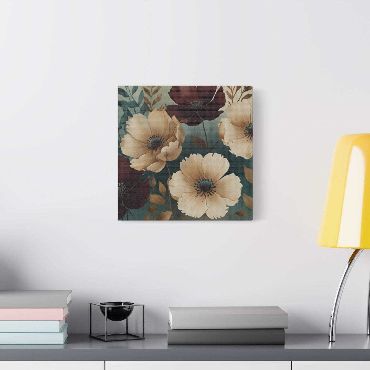 Floral Satin Canvas Art | Nature-Inspired Wall Décor