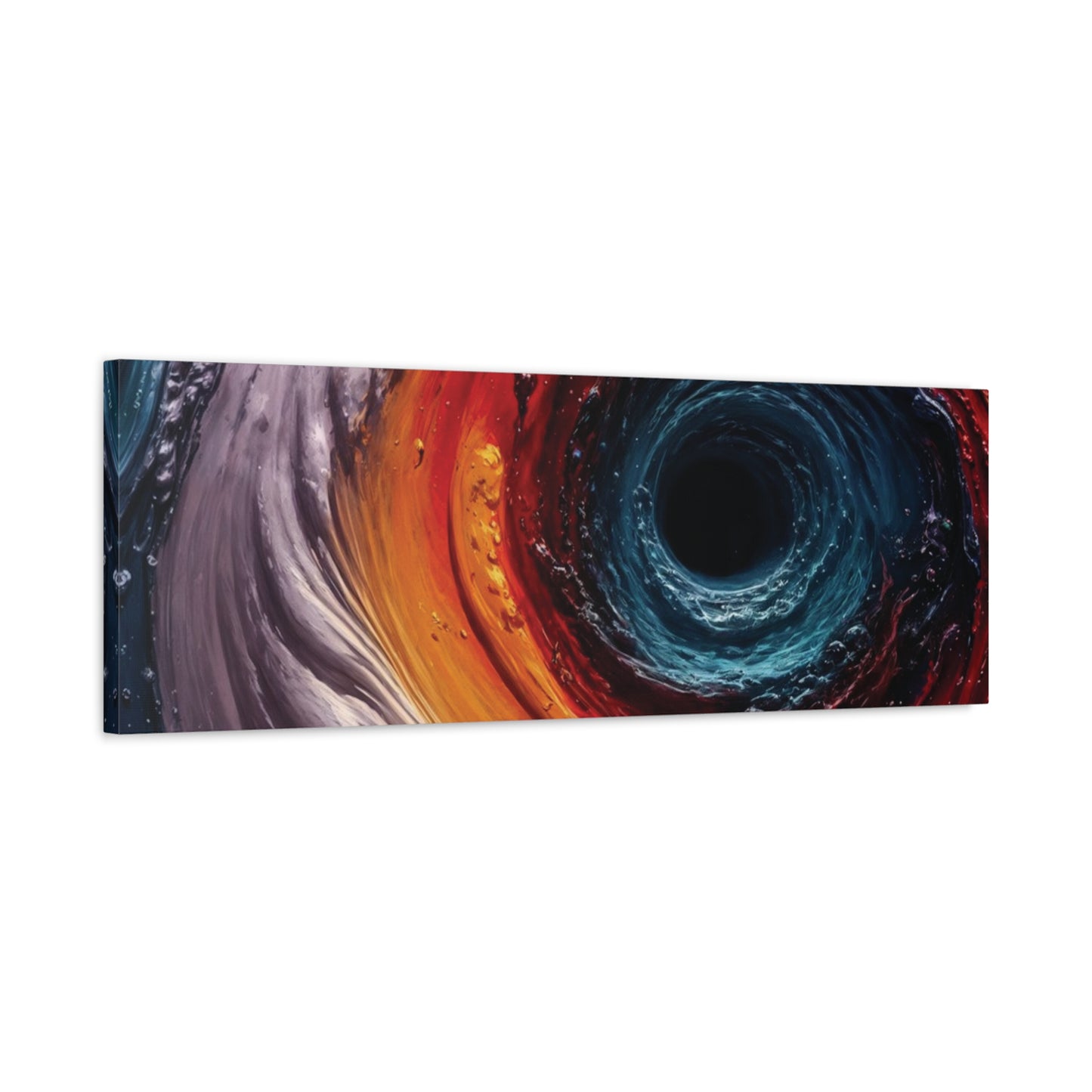 Vibrant Abstract Wall Art Canvas - Swirling Colors