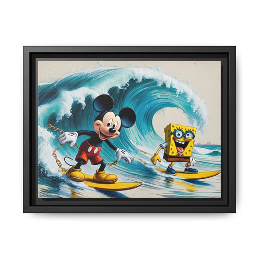 Vibrant Framed Art Print - Bold Floral Fantasy