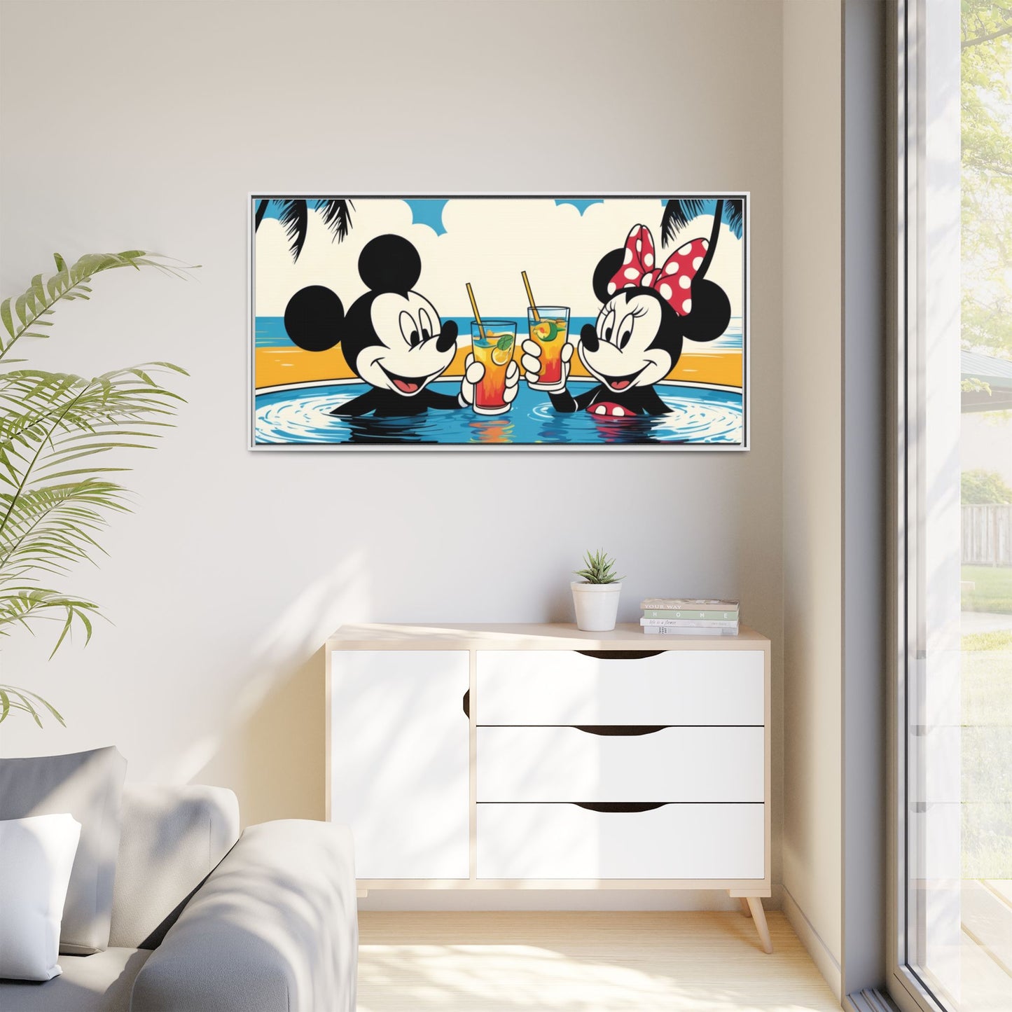 Matte Canvas, Framed (Multi-color)