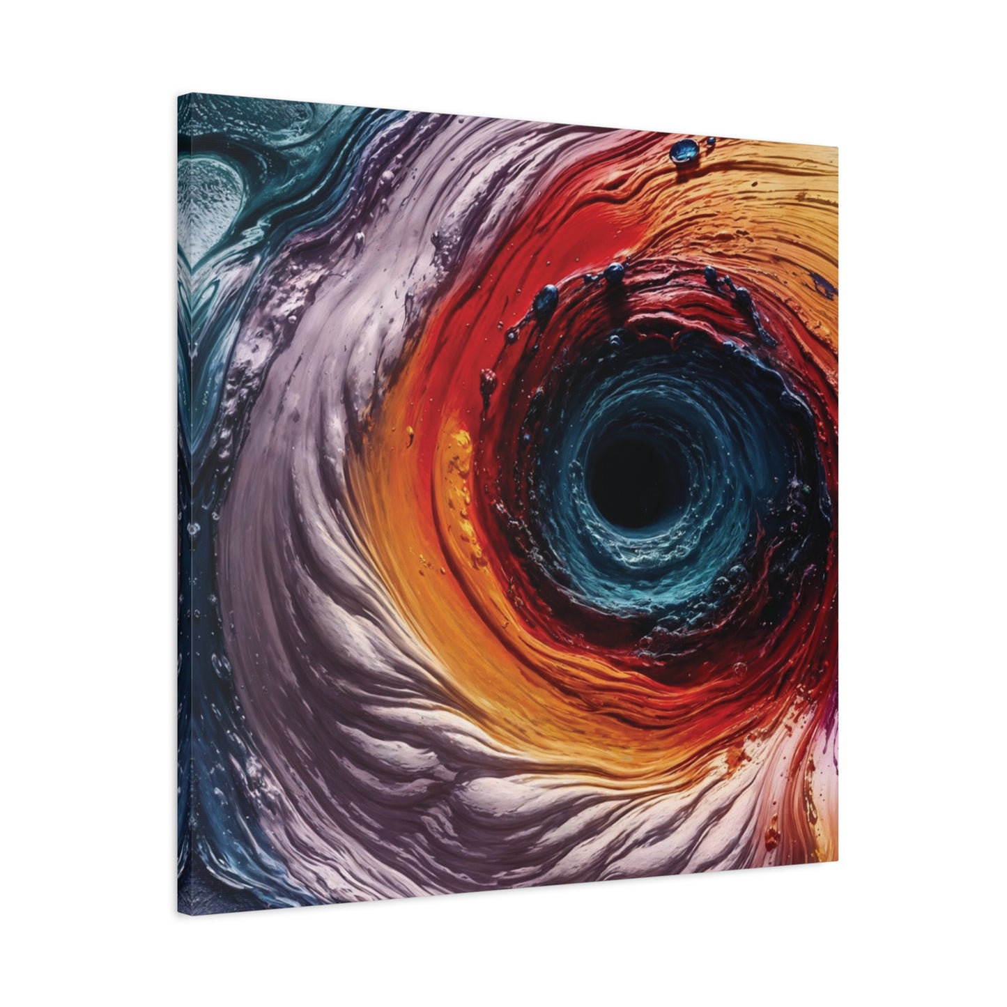 Vibrant Abstract Wall Art Canvas - Swirling Colors