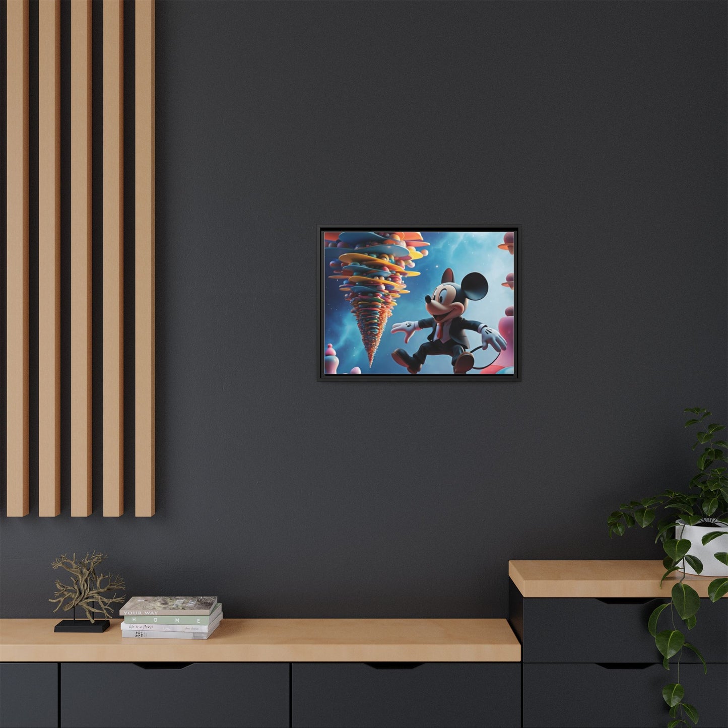 Matte Canvas, Framed (Multi-color)
