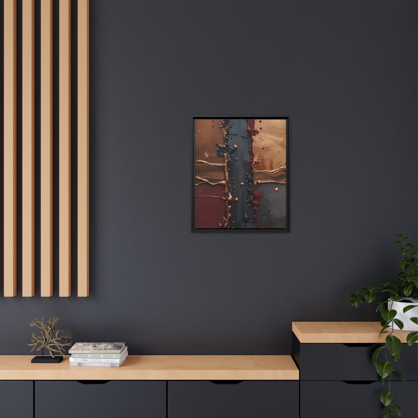 Matte Canvas, Framed (Multi-color)