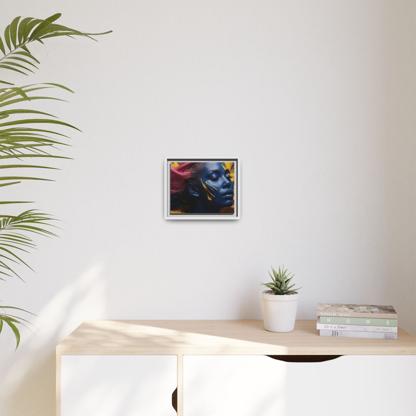 Vibrant Abstract Art Print - Multicolor Framed Canvas Wall Decor