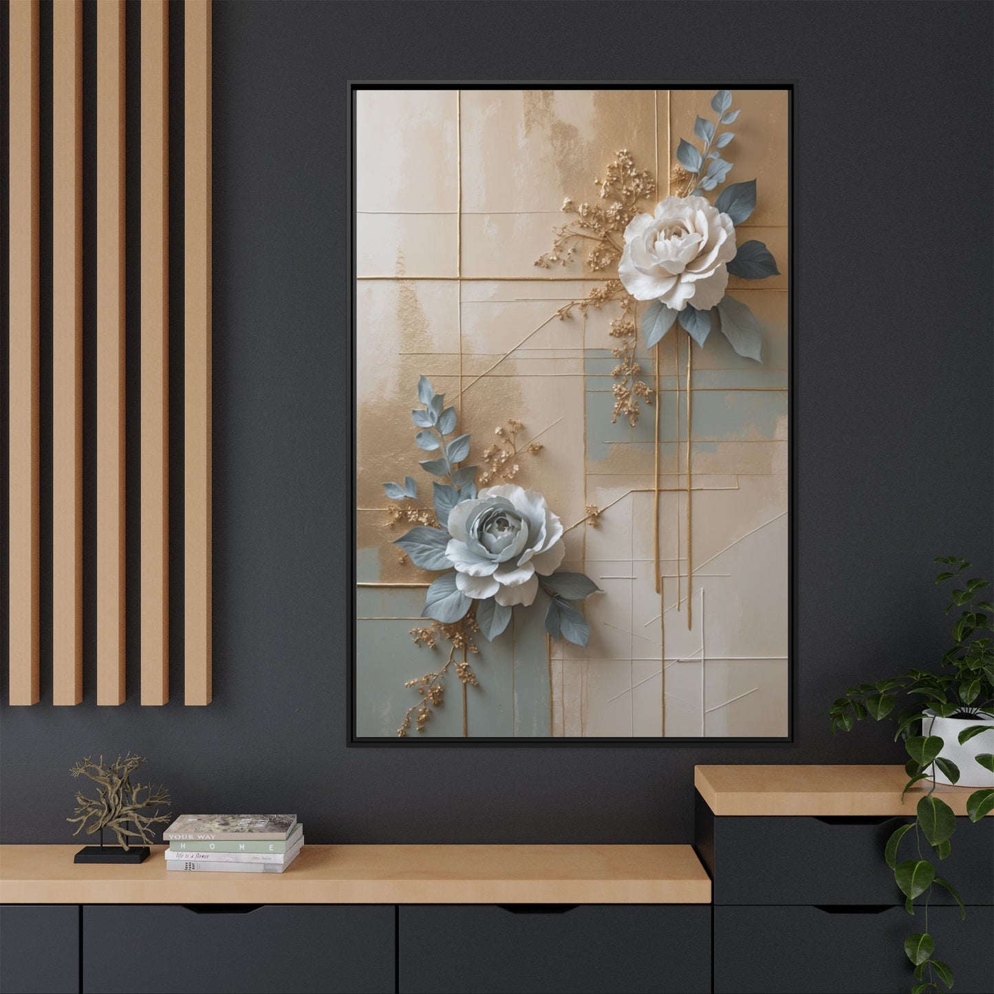Matte Canvas, Framed (Multi-color)
