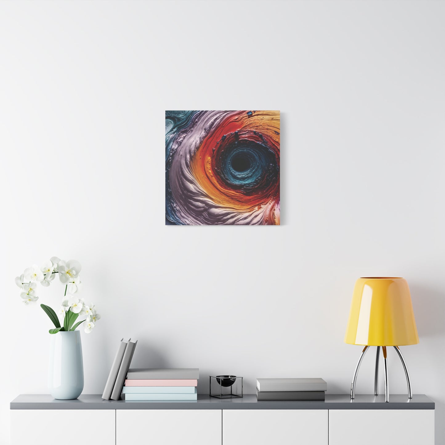 Vibrant Abstract Wall Art Canvas - Swirling Colors