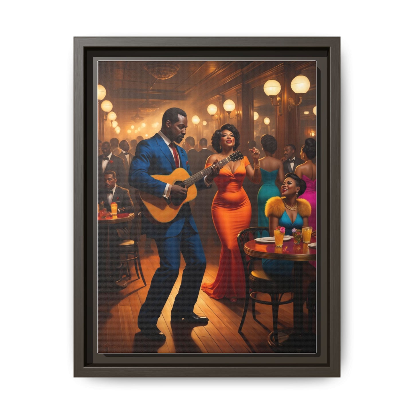 Matte Canvas, Framed (Multi-color)