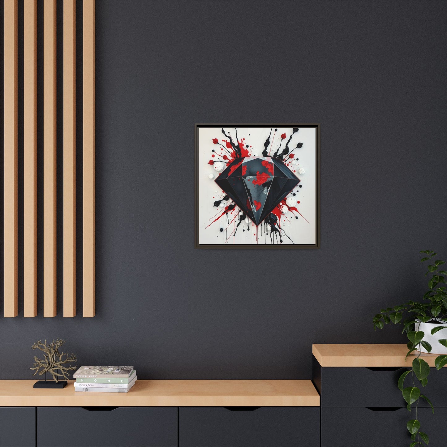 Matte Canvas, Framed (Multi-color)