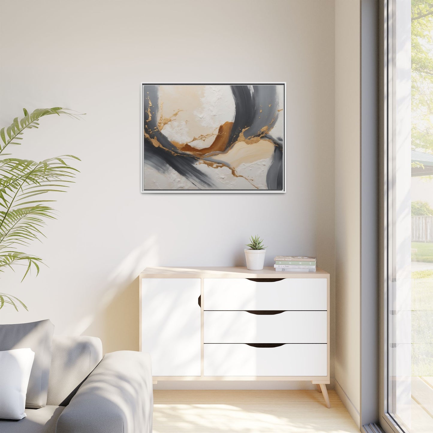 Matte Canvas, Framed (Multi-color)