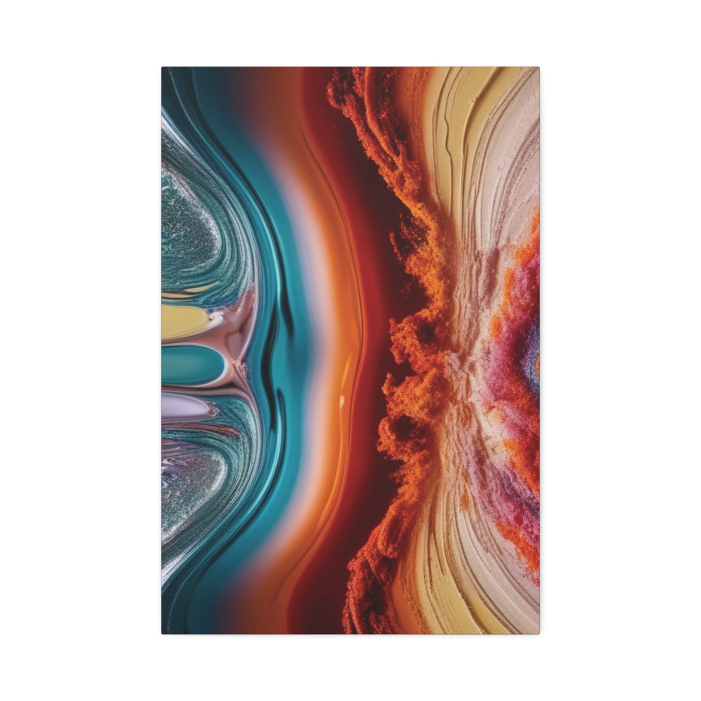 Stunning Abstract Canvas Art - 15" Stretched Wall Decor