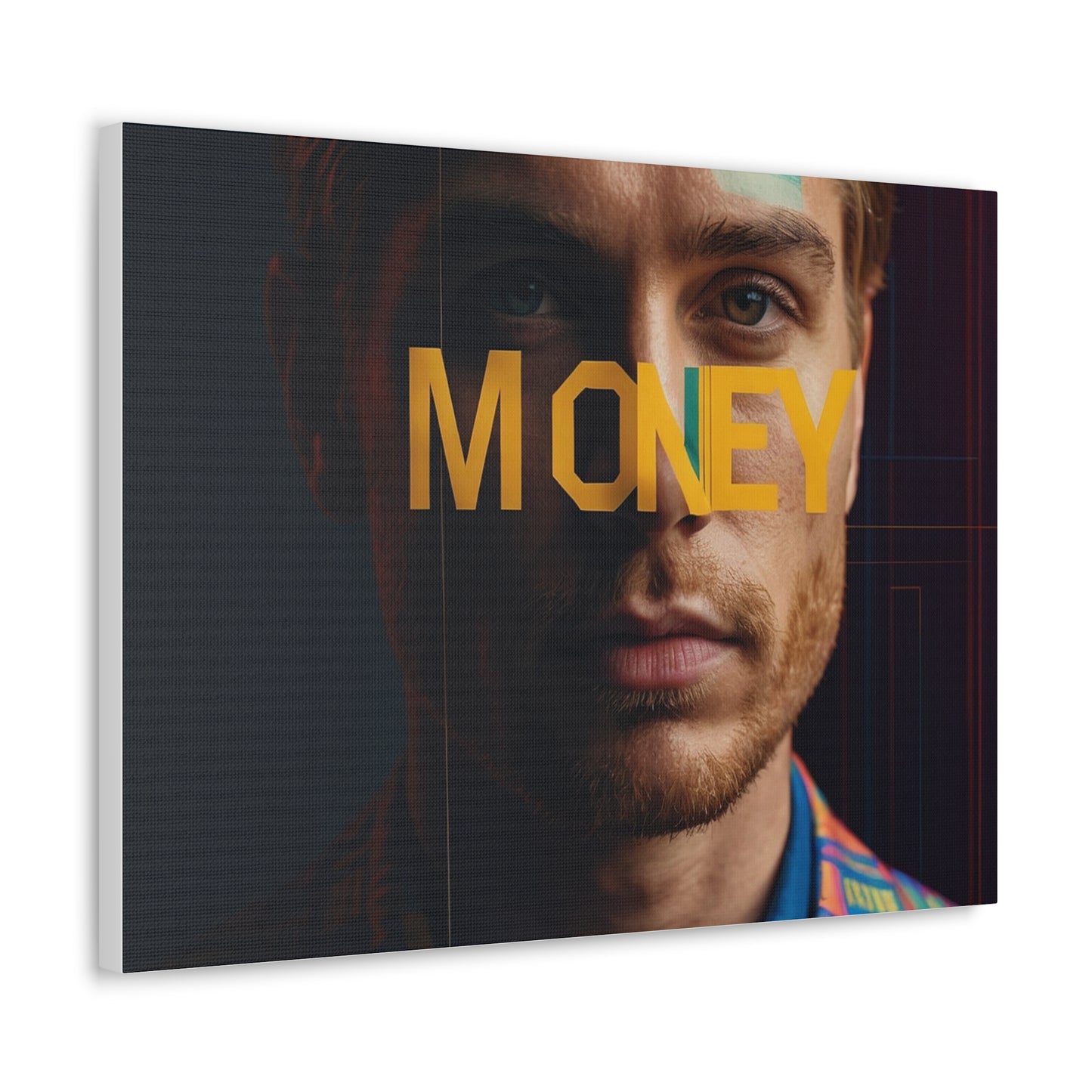 Inspirational Canvas Gallery Wrap - 'MONEY' Wall Art for Modern Spaces
