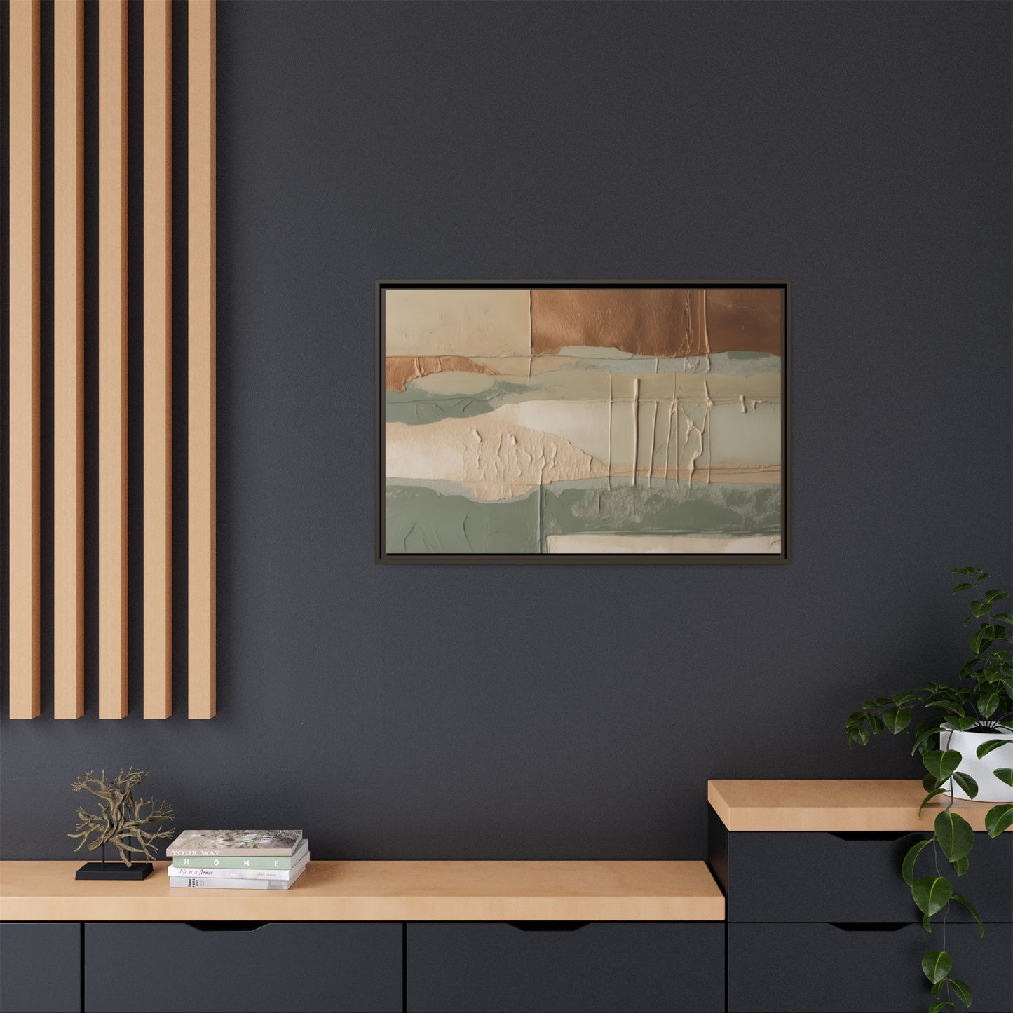 Matte Canvas, Framed (Multi-color)