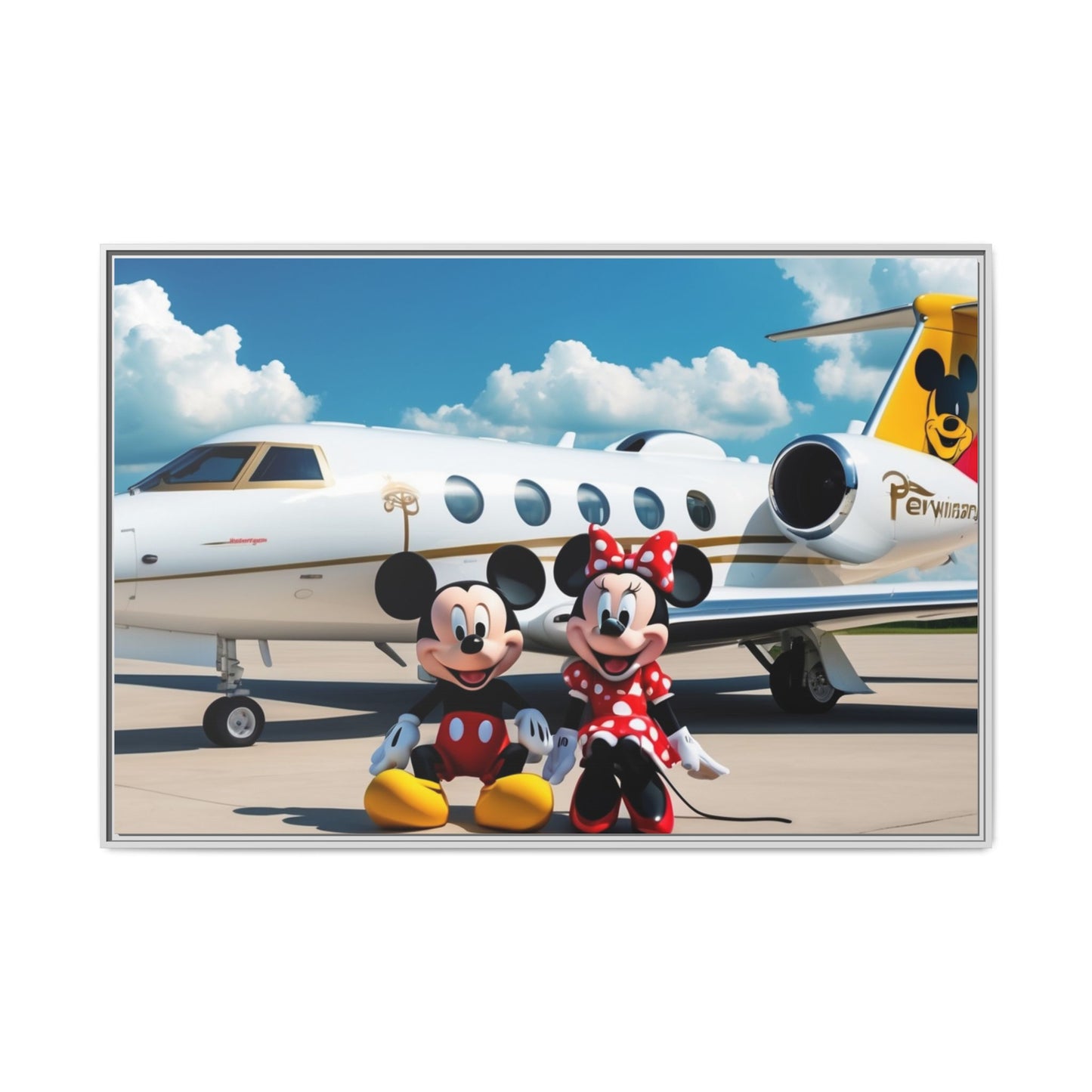 Mickey & Minnie Jetsetter Canvas Art