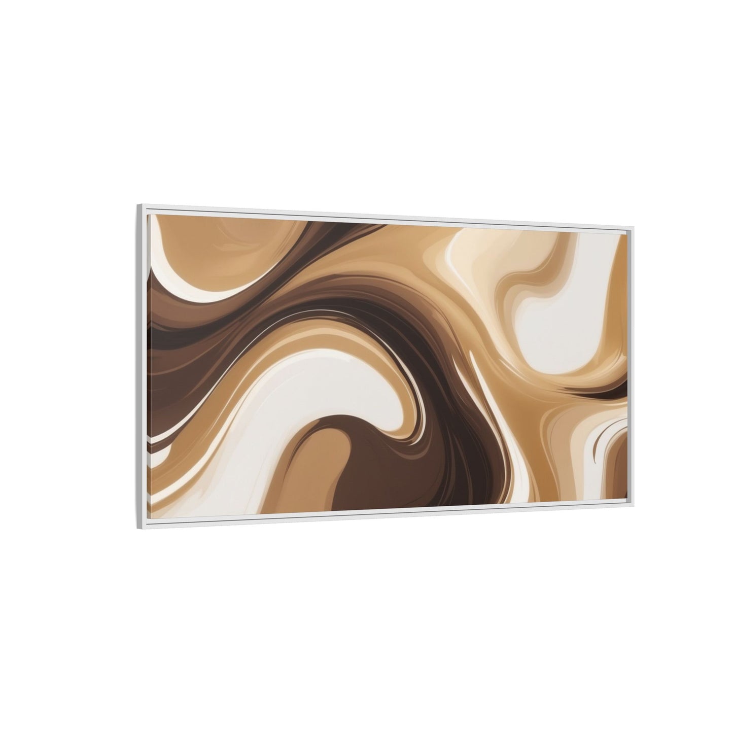 Abstract Wave Framed Canvas Art - Multi-Color Home Decor