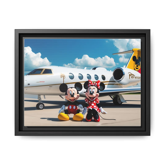 Mickey & Minnie Jetsetter Canvas Art