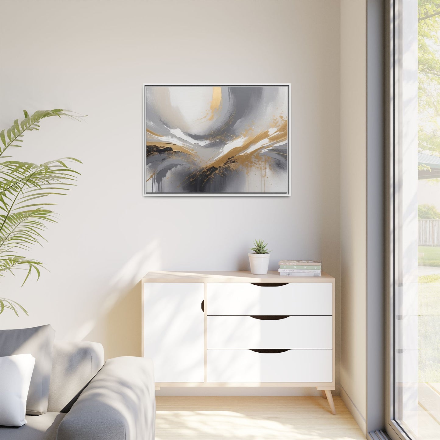 Matte Canvas, Framed (Multi-color)