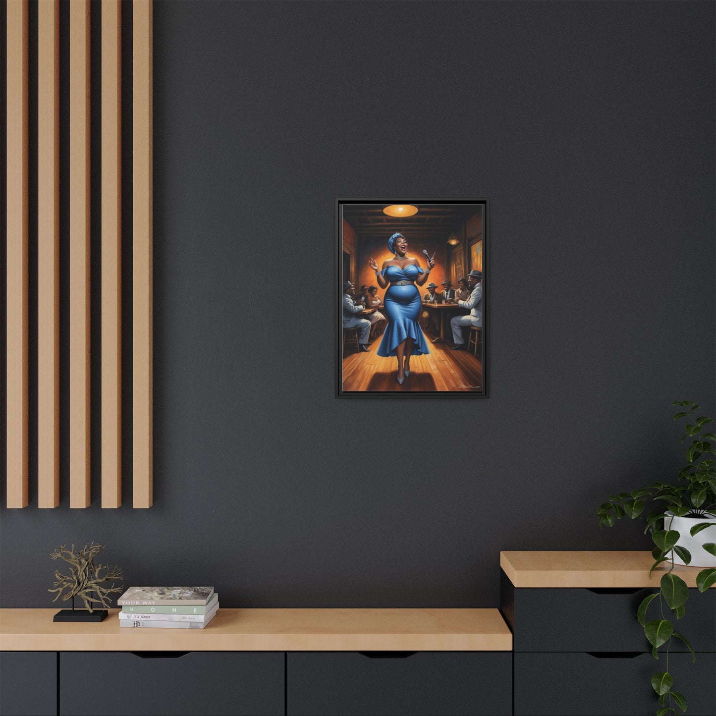 Matte Canvas, Framed (Multi-color)