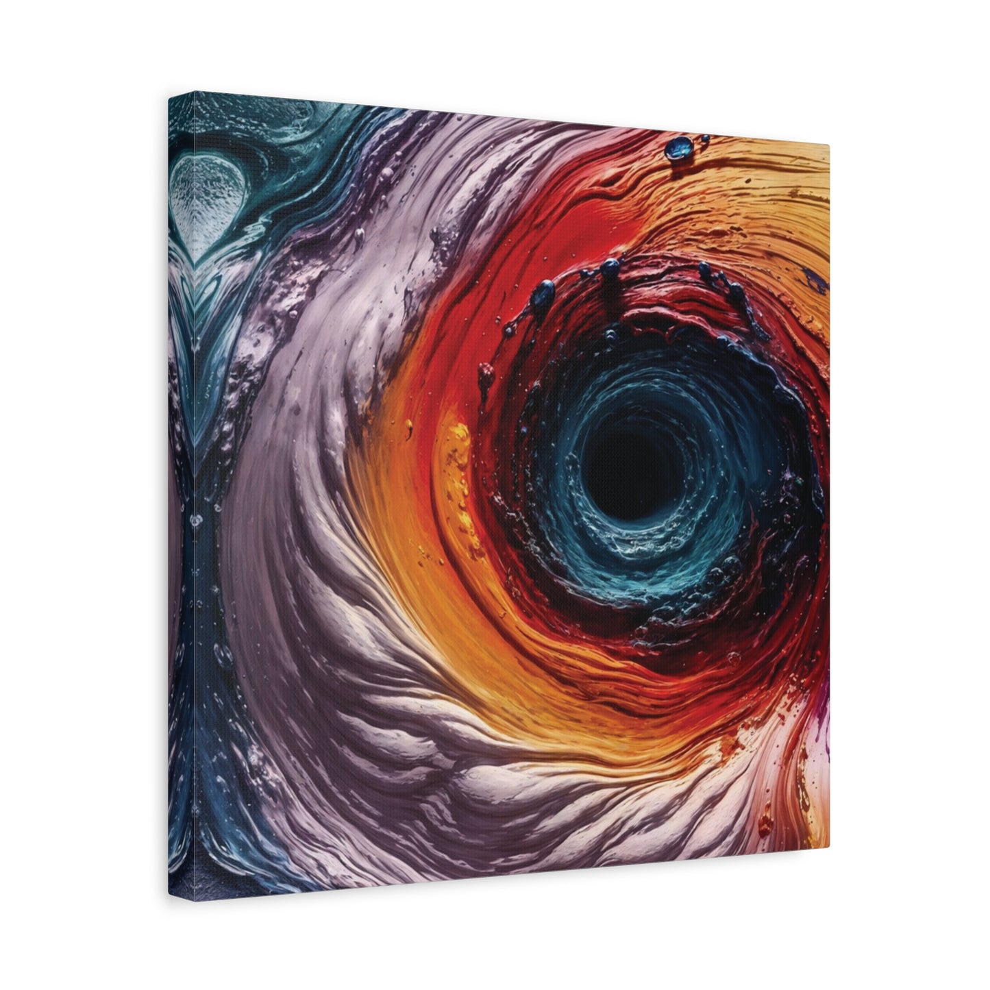Vibrant Abstract Wall Art Canvas - Swirling Colors
