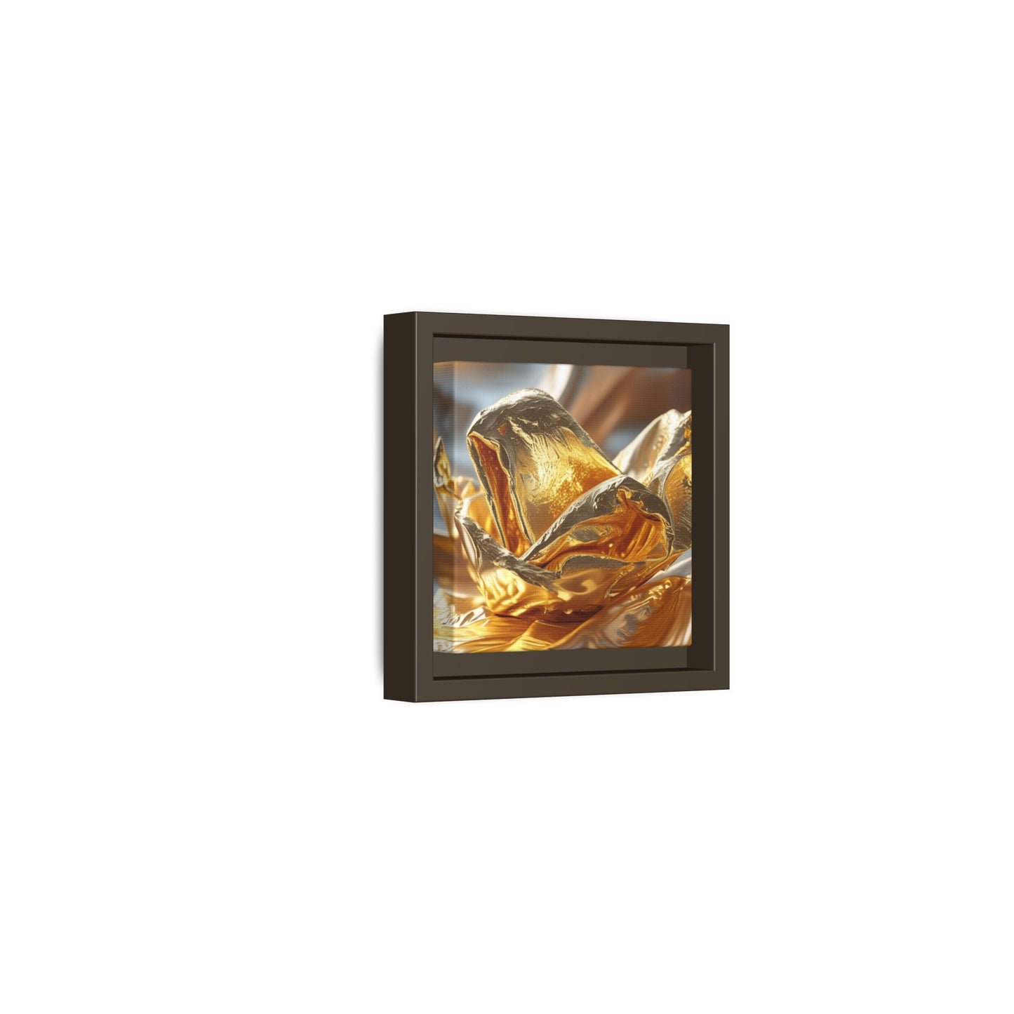 Gold Foil Rose Canvas Art - Elegant Home Decor