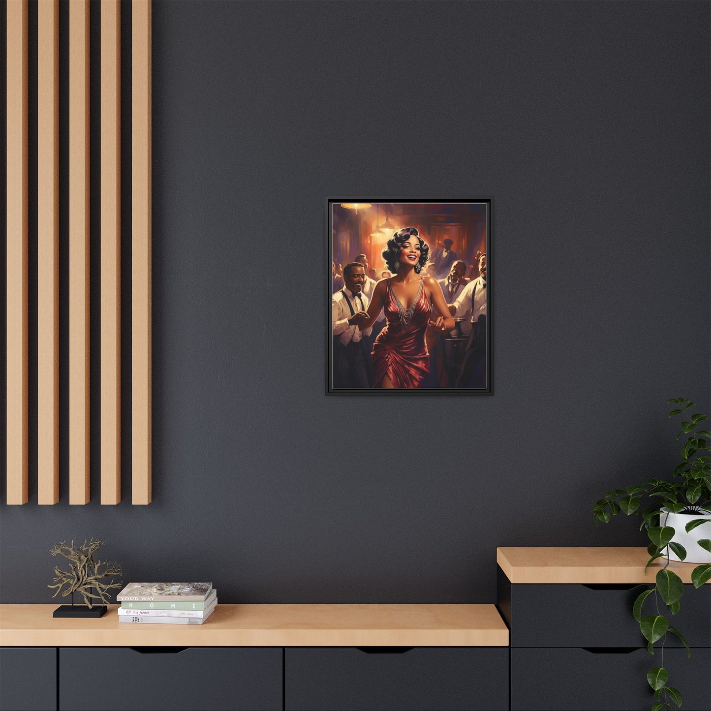 Matte Canvas, Framed (Multi-color)