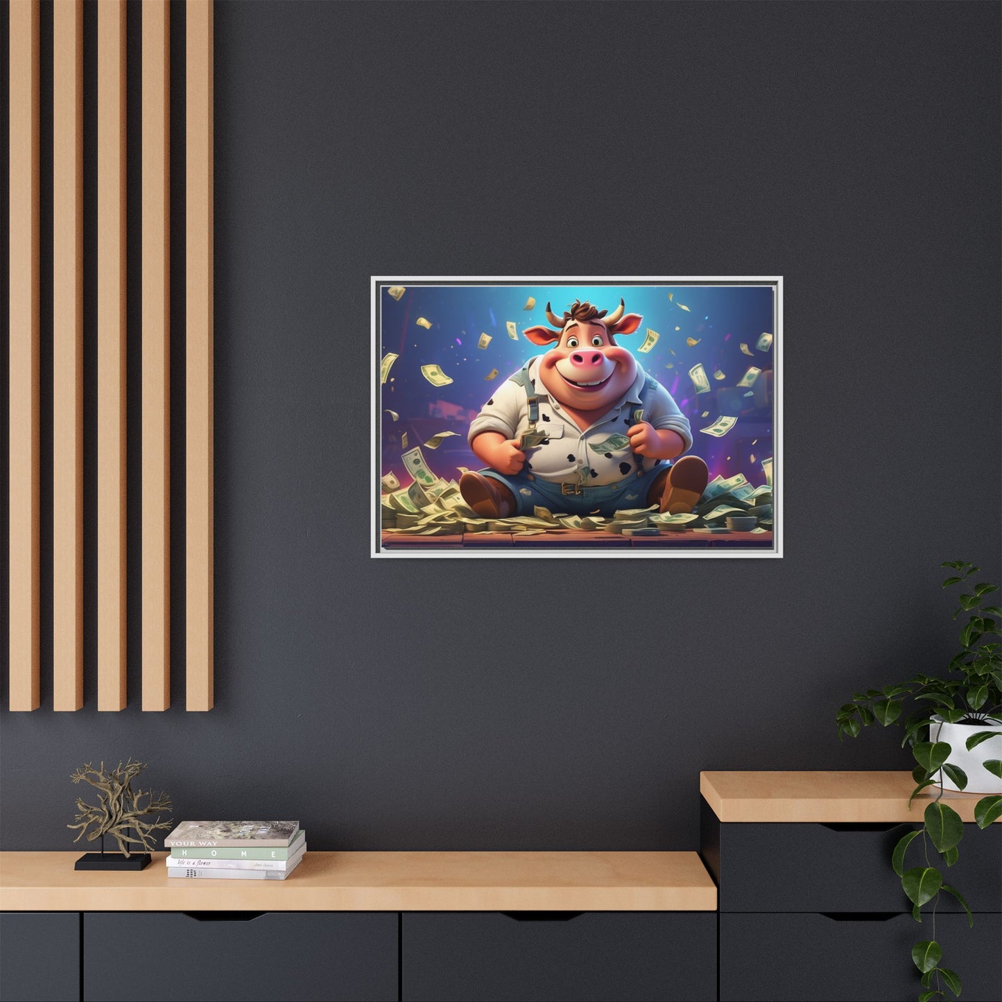 Matte Canvas, Framed (Multi-color)