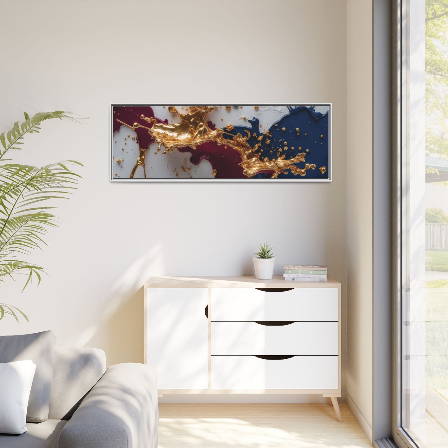 Matte Canvas, Framed (Multi-color)
