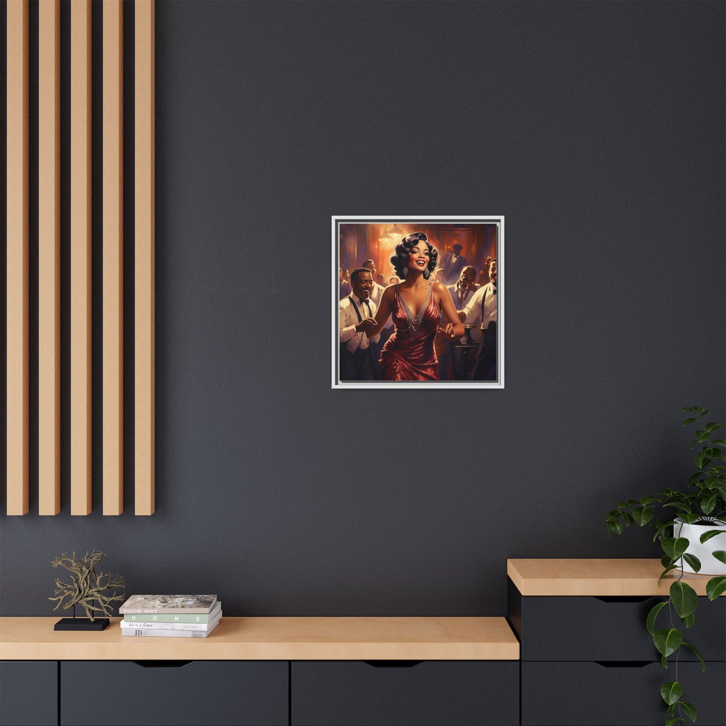Matte Canvas, Framed (Multi-color)