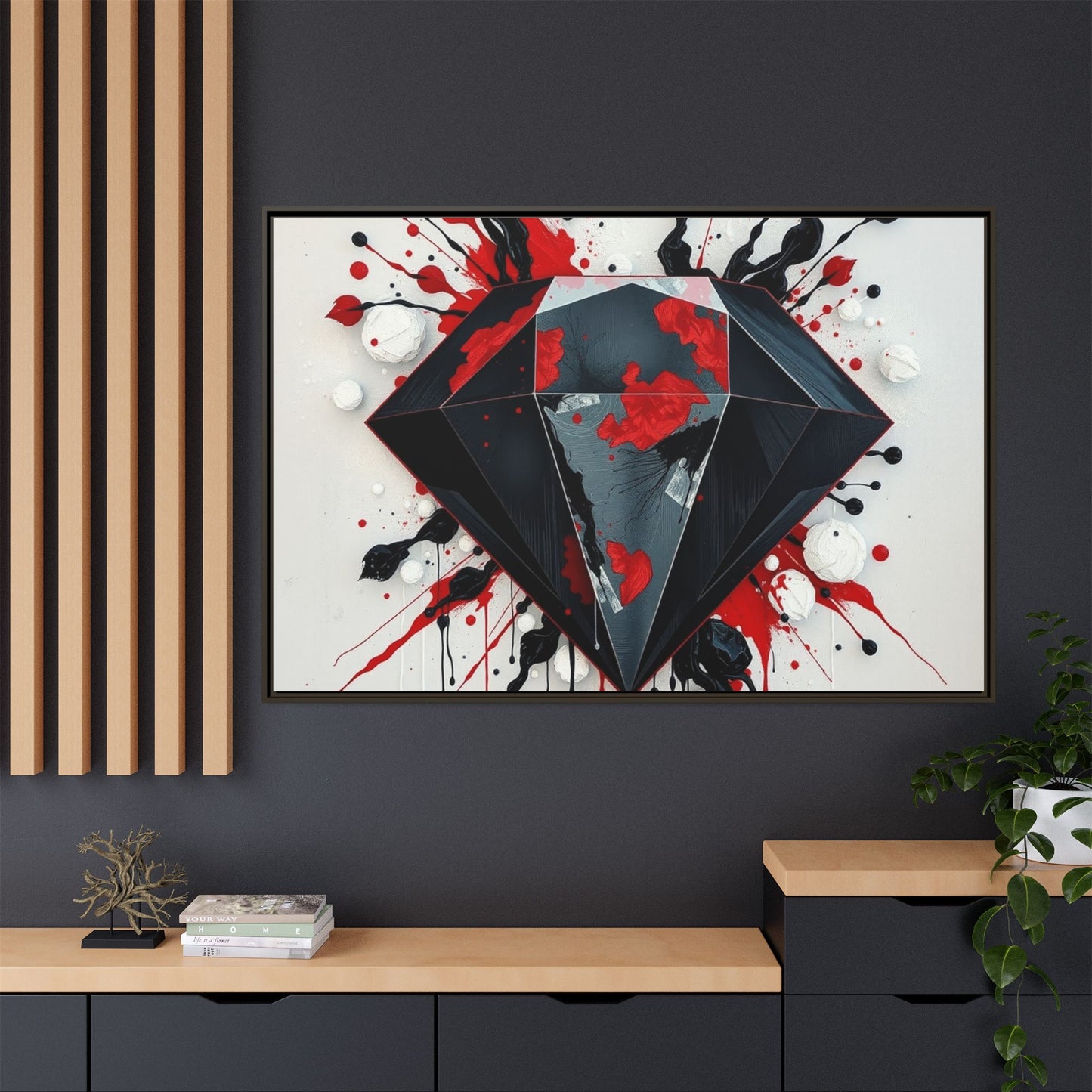 Matte Canvas, Framed (Multi-color)