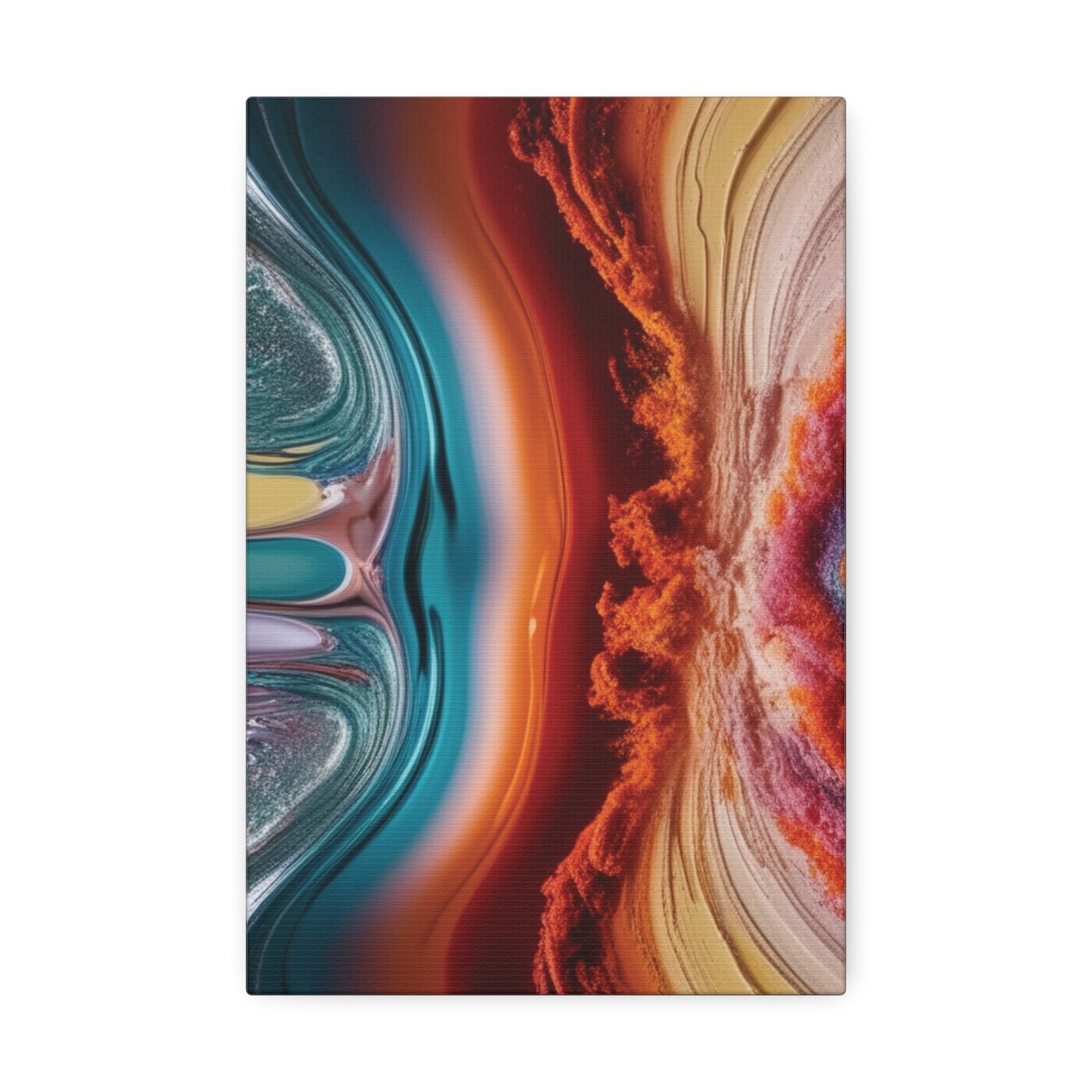 Stunning Abstract Canvas Art - 15" Stretched Wall Decor