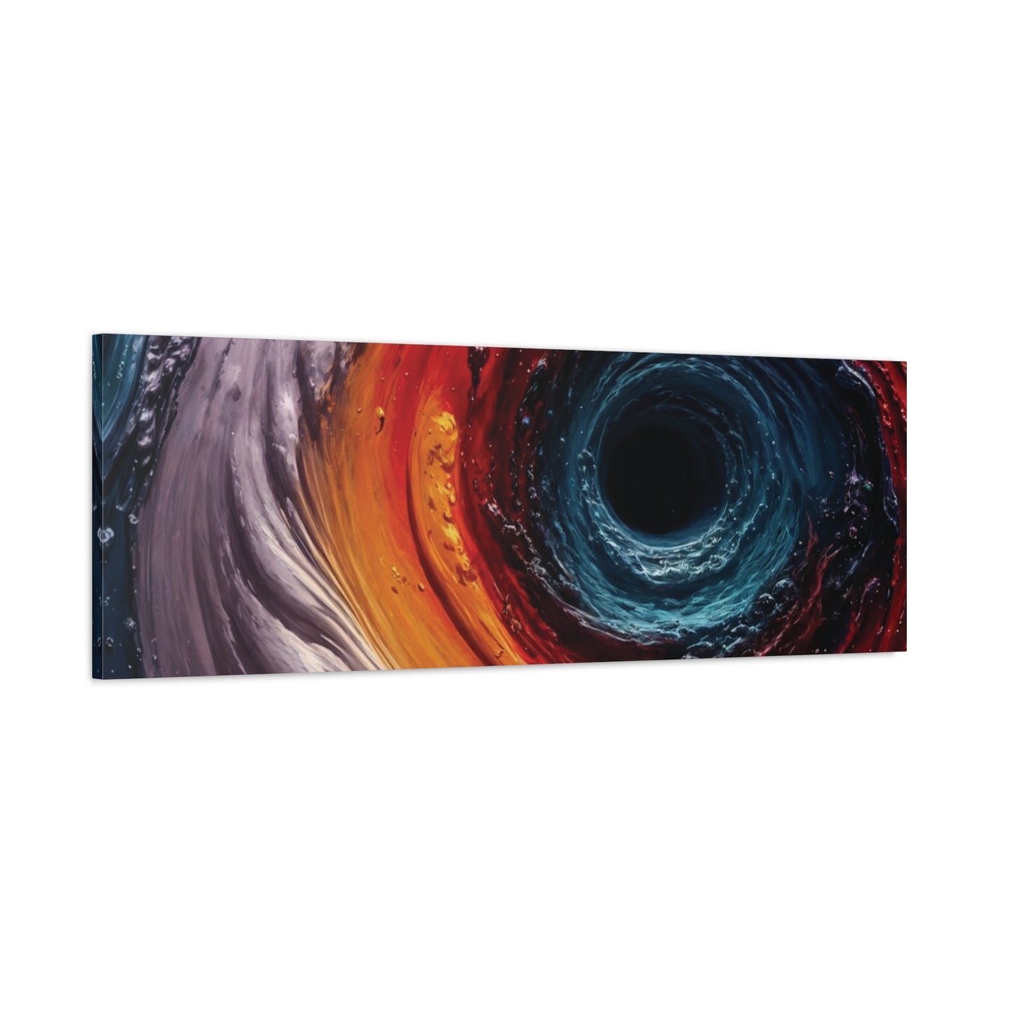 Vibrant Abstract Wall Art Canvas - Swirling Colors