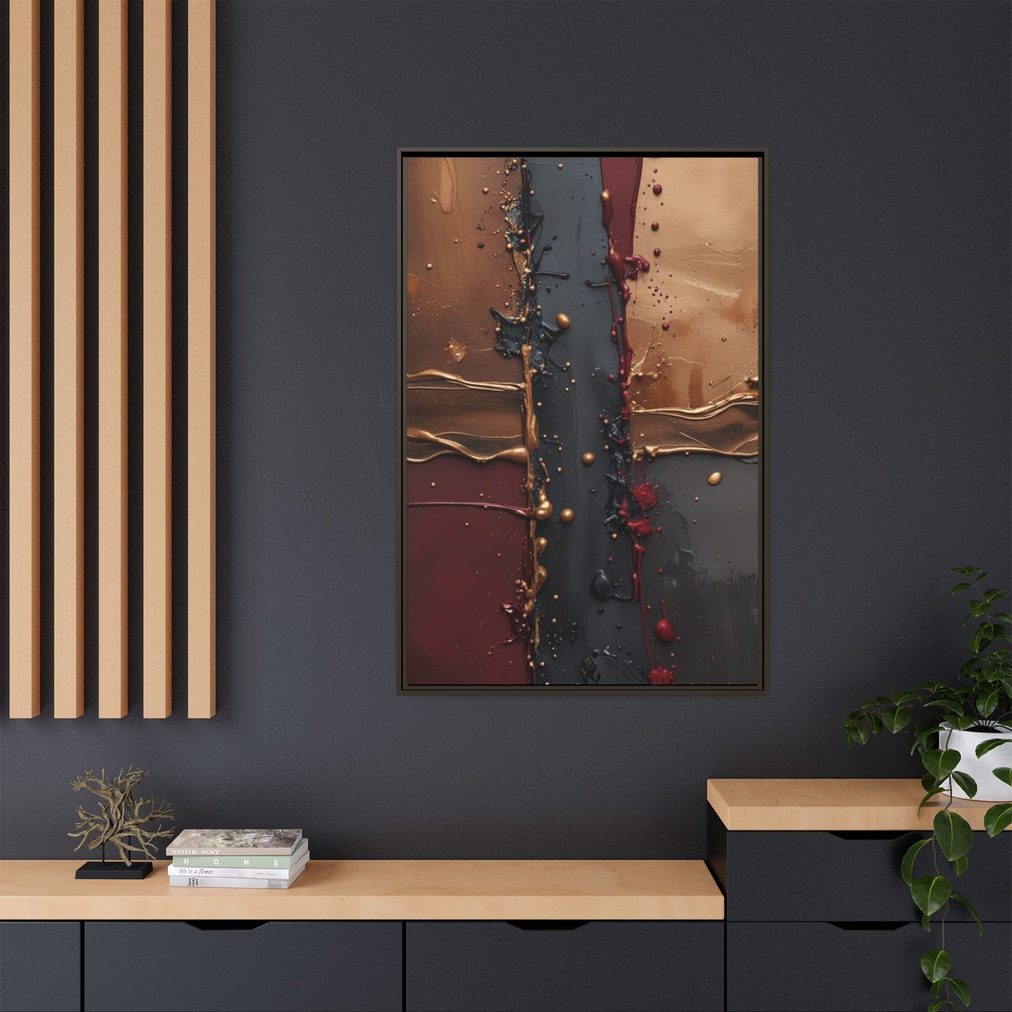 Matte Canvas, Framed (Multi-color)