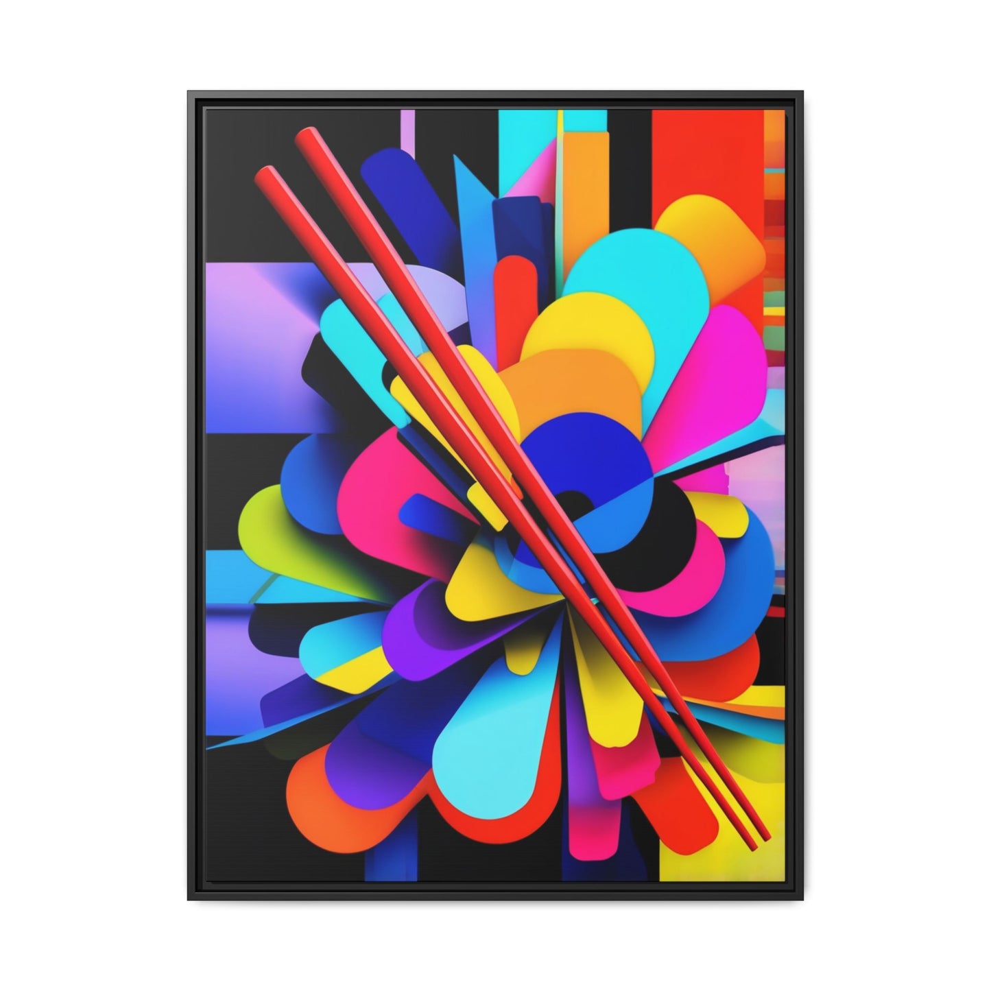 Matte Canvas, Framed (Multi-color)