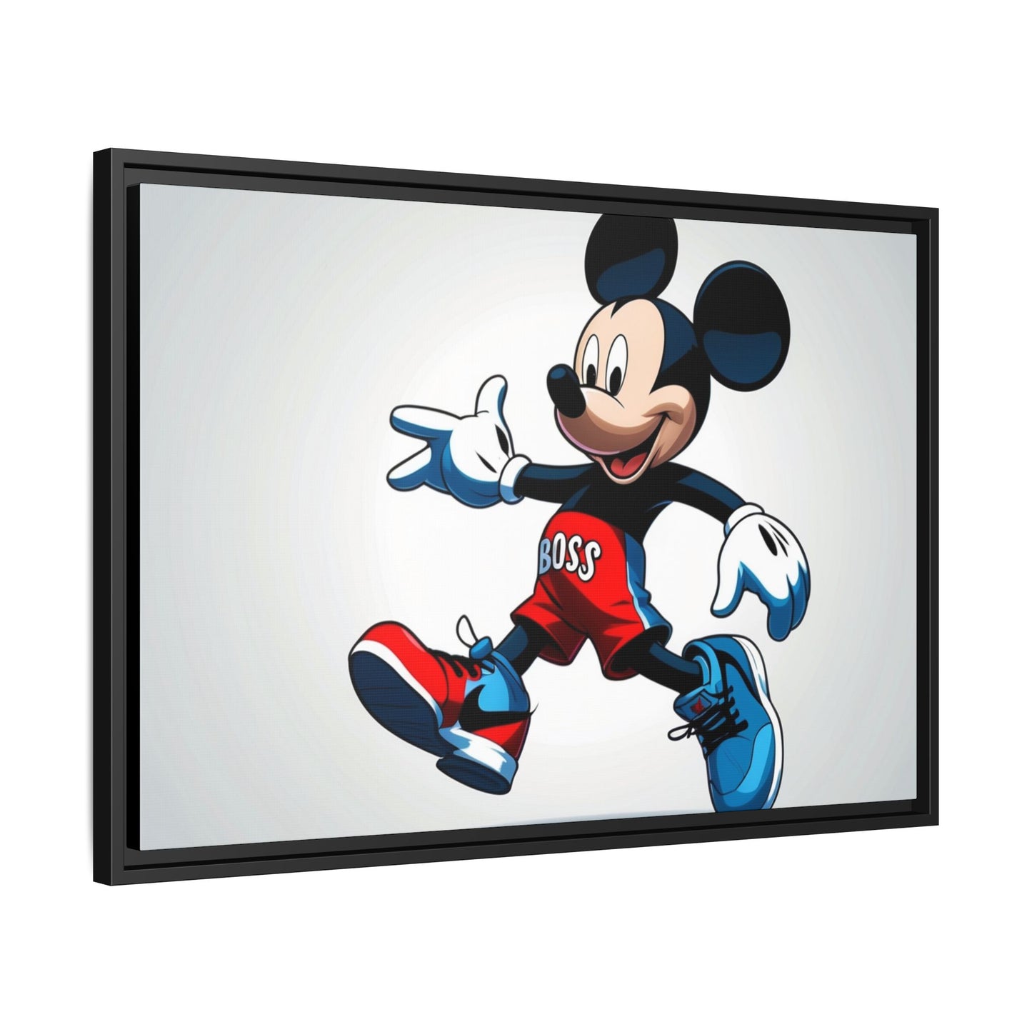 Mickey Mouse Boss Framed Canvas Art