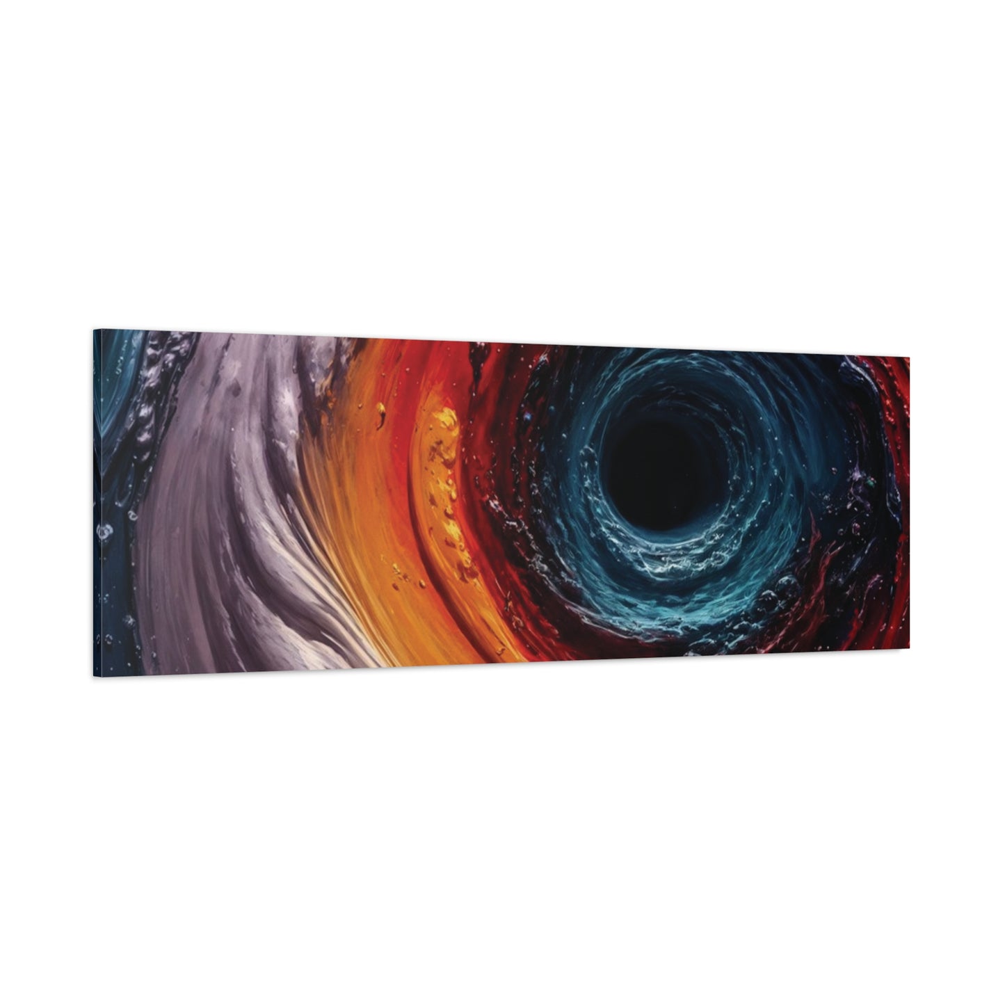 Vibrant Abstract Wall Art Canvas - Swirling Colors
