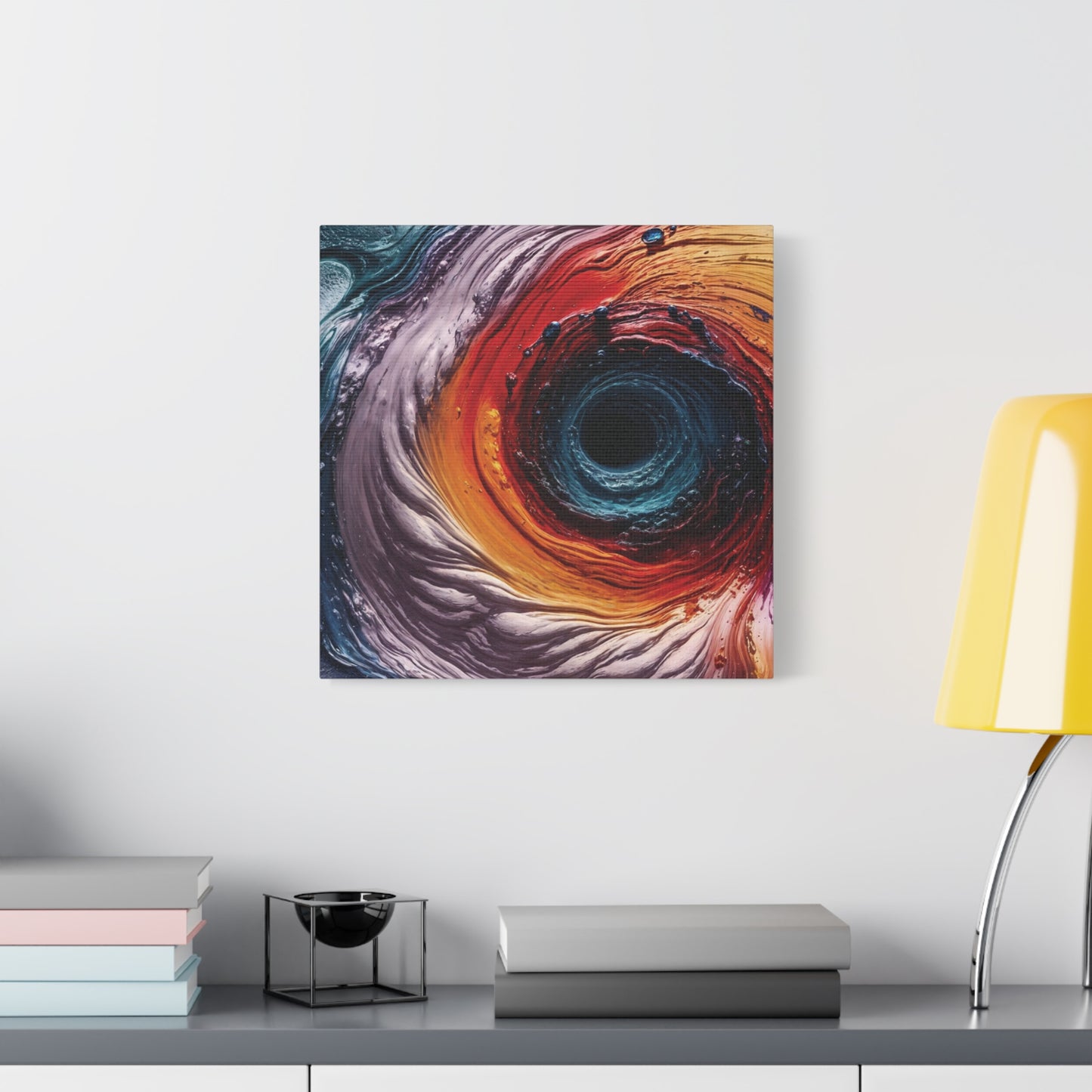 Vibrant Abstract Wall Art Canvas - Swirling Colors