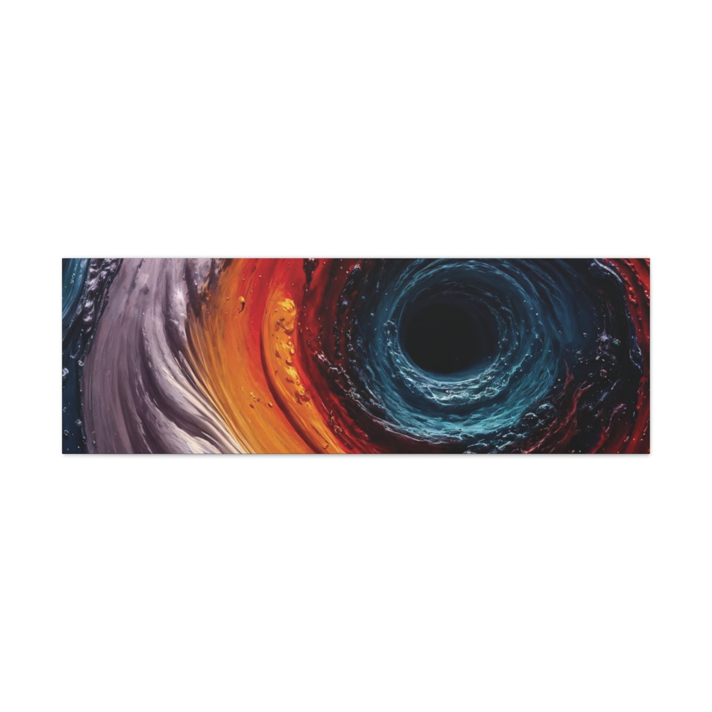 Vibrant Abstract Wall Art Canvas - Swirling Colors