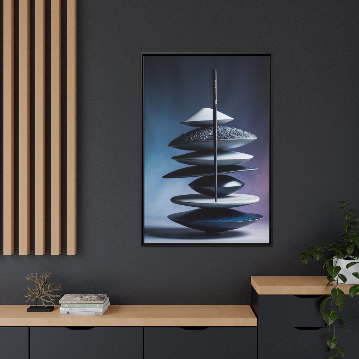 Matte Canvas, Framed (Multi-color)