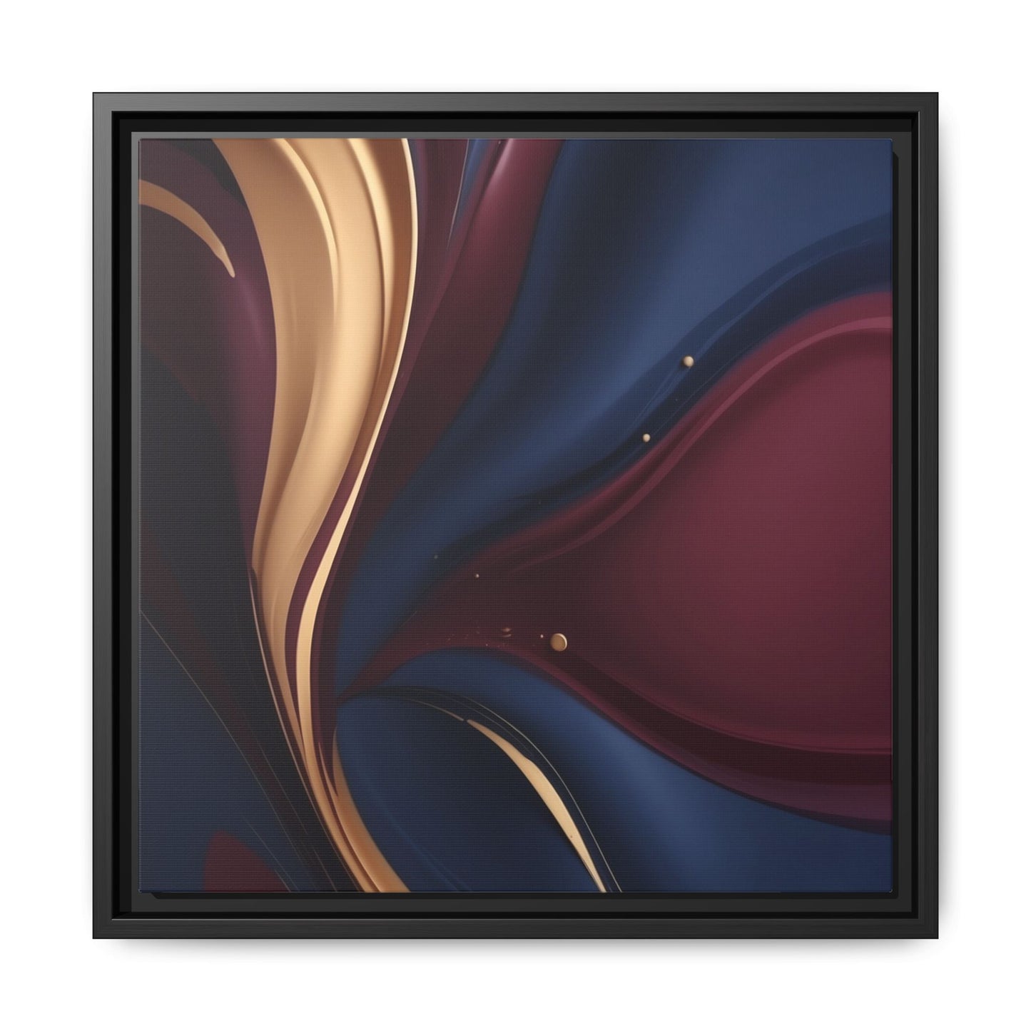 Elegant Multi-Color Framed Canvas Art - Modern Abstract Wall Decor