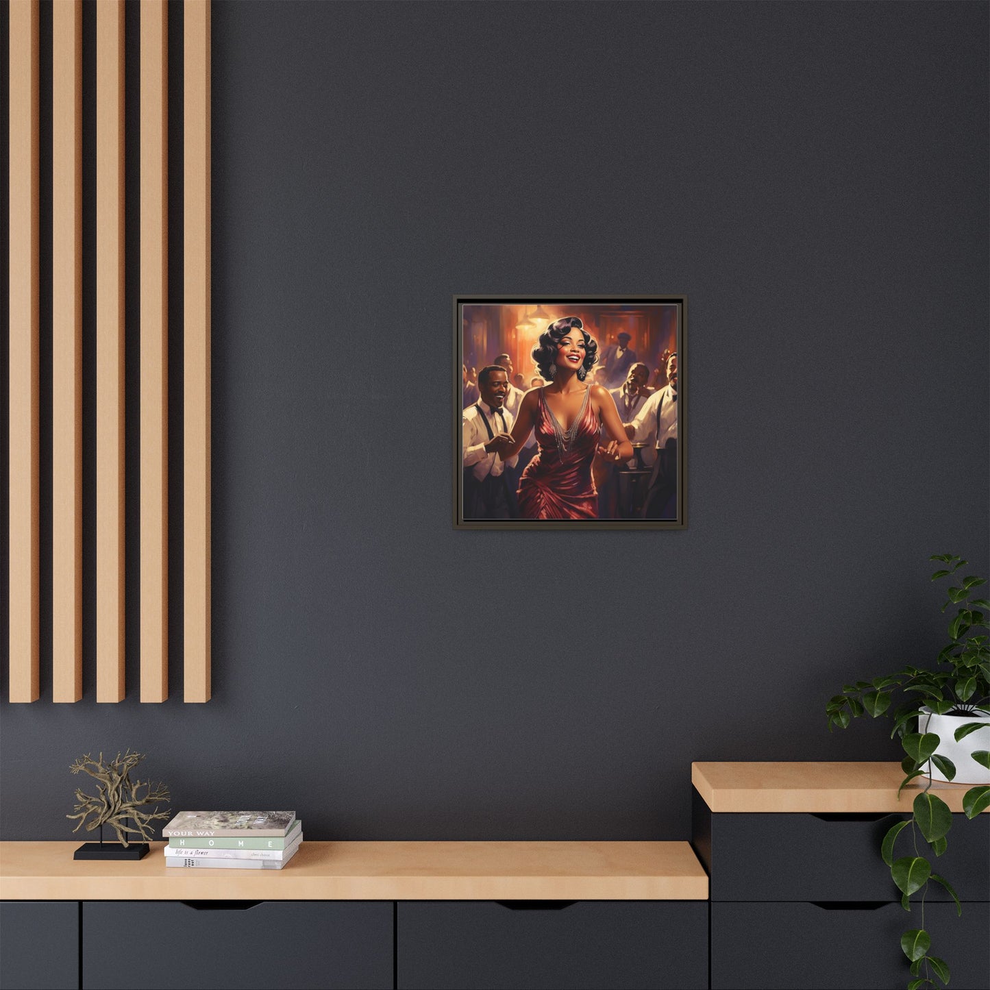Matte Canvas, Framed (Multi-color)