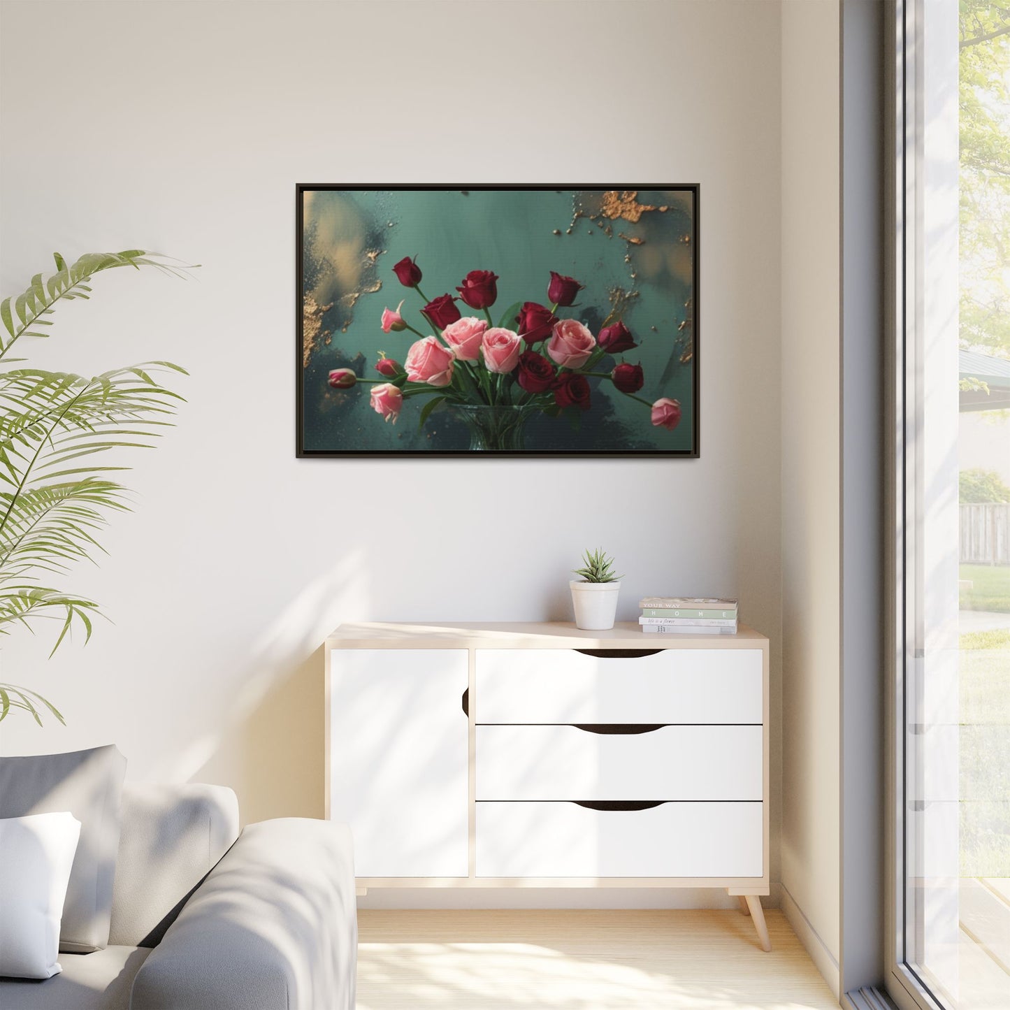 Matte Canvas, Framed (Multi-color)