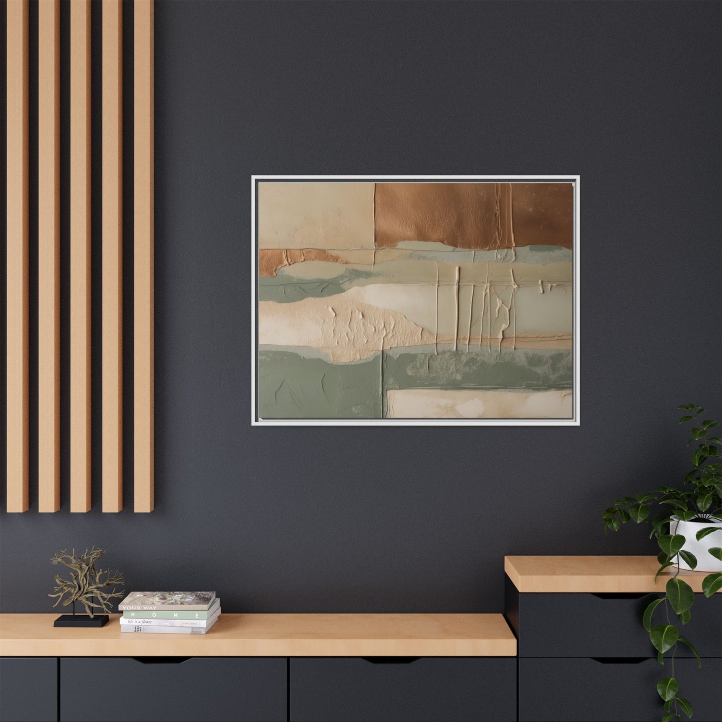 Matte Canvas, Framed (Multi-color)