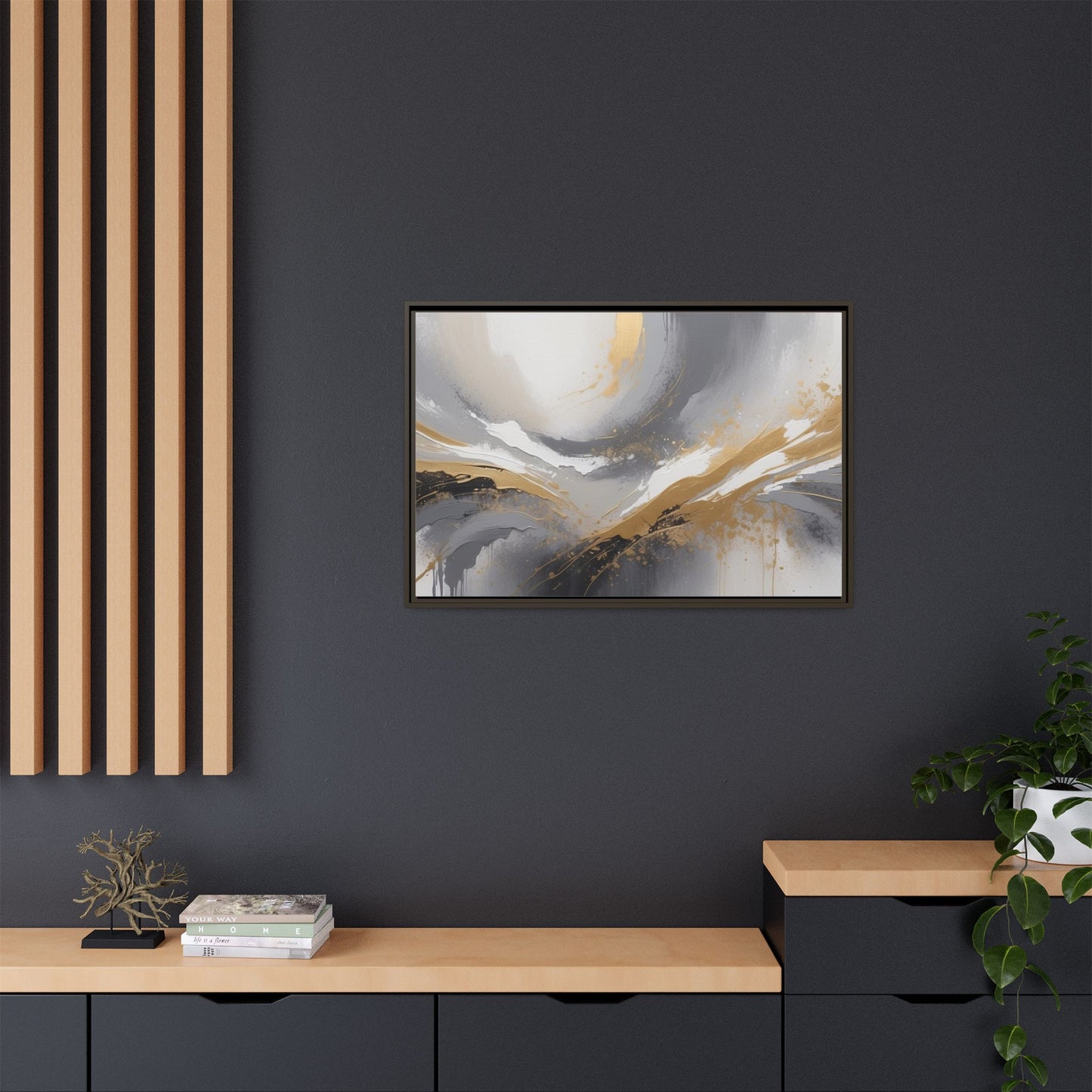 Matte Canvas, Framed (Multi-color)