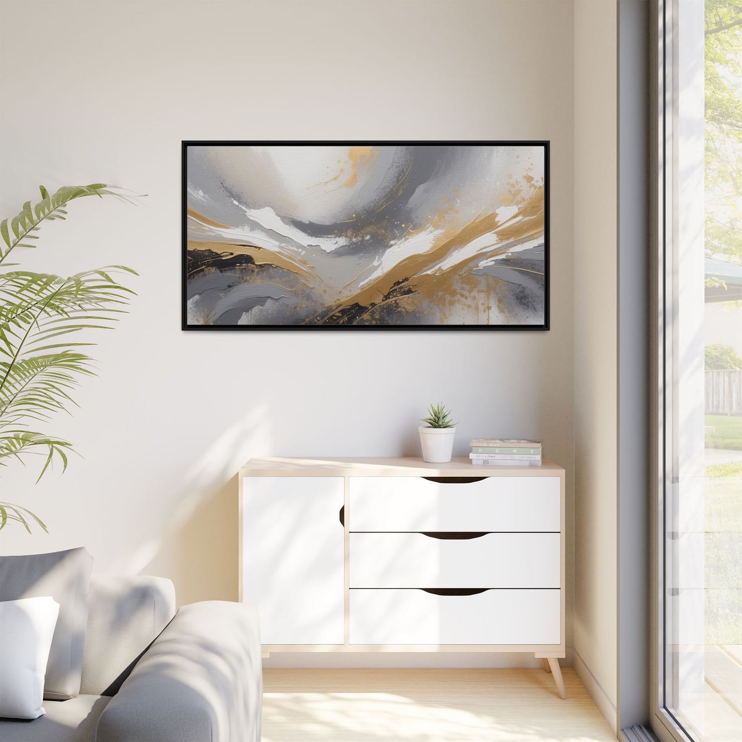 Matte Canvas, Framed (Multi-color)