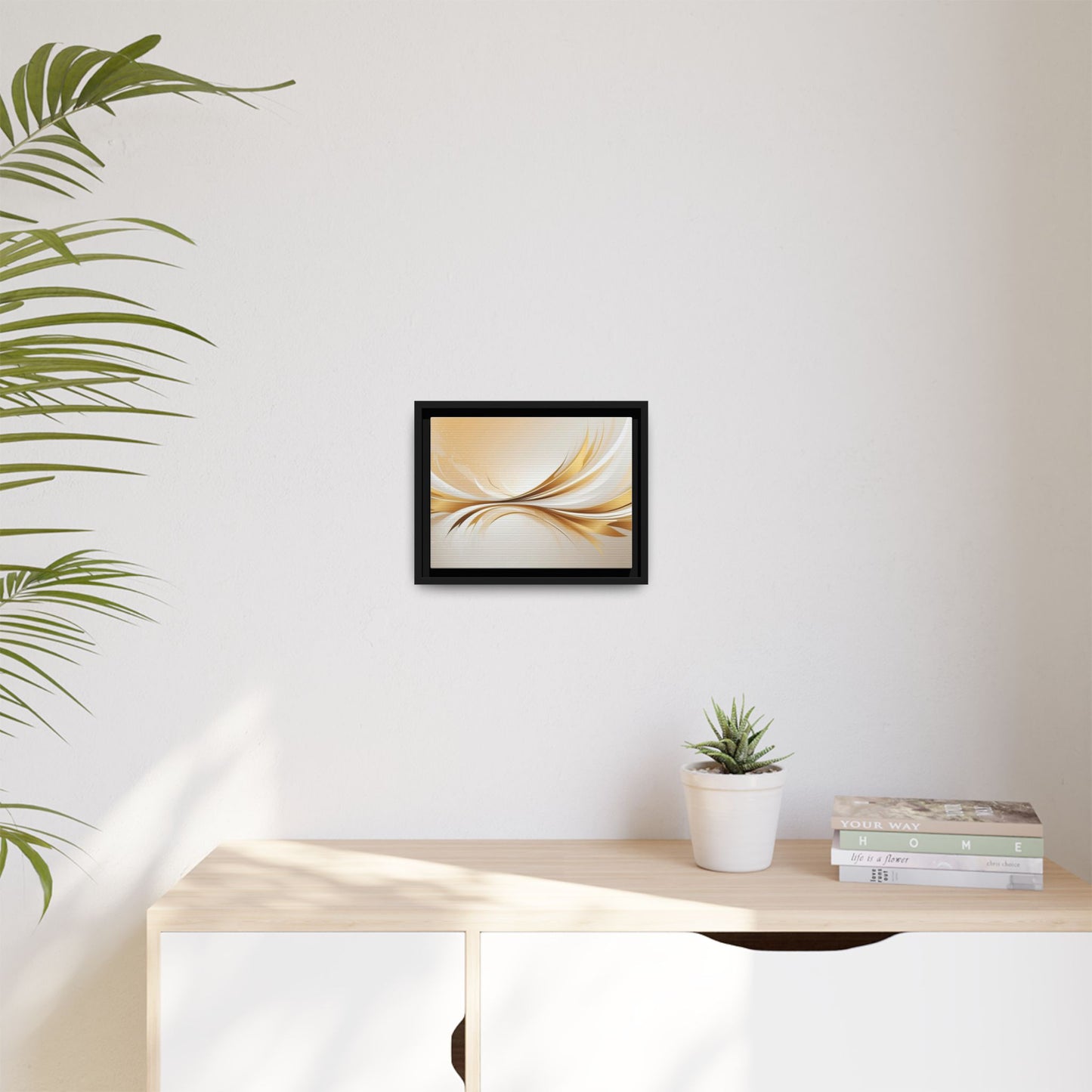 Modern Abstract Wall Art - Framed Matte Canvas Decor