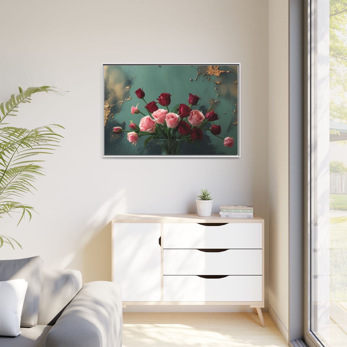 Matte Canvas, Framed (Multi-color)