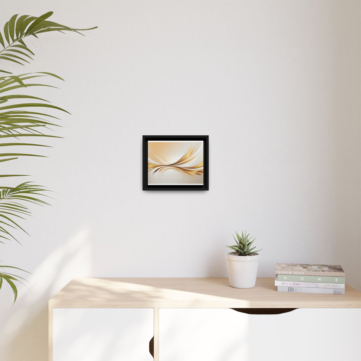Modern Abstract Wall Art - Framed Matte Canvas Decor
